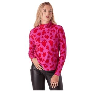 CROSBY by Mollie Burch Vibrant Pink and Red Top